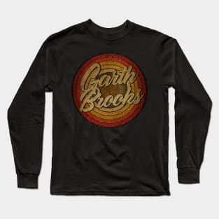 arjunthemaniac,circle vintage retro faded Garth Brooks Long Sleeve T-Shirt